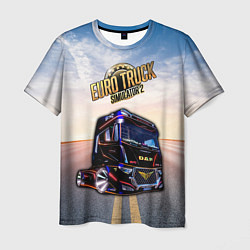 Футболка мужская Euro Truck Simulator Евро Трек Симулятор, цвет: 3D-принт