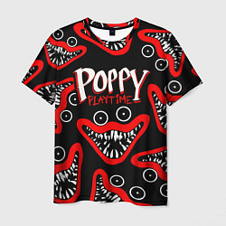 Футболка мужская Poppy Playtime Huggy Wuggy Smile, цвет: 3D-принт
