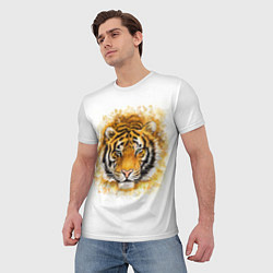 Футболка мужская Дикий Тигр Wild Tiger, цвет: 3D-принт — фото 2