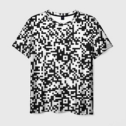 Футболка мужская Стиль QR код, цвет: 3D-принт