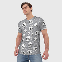 Футболка мужская Skulls & bones, цвет: 3D-принт — фото 2