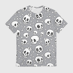 Футболка мужская Skulls & bones, цвет: 3D-принт