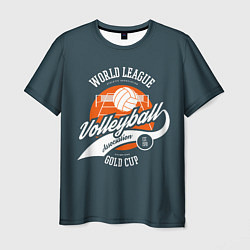 Футболка мужская Volleyball Волейбол, цвет: 3D-принт