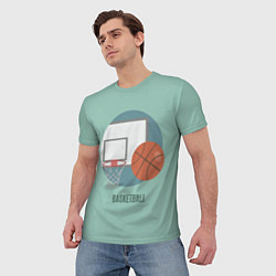 Футболка мужская Basketball Спорт, цвет: 3D-принт — фото 2