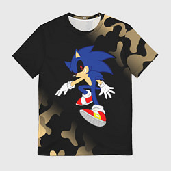 Футболка мужская SONIC EXE Камуфляж, цвет: 3D-принт