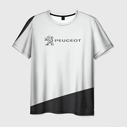 Футболка мужская Peugeot геометрия, цвет: 3D-принт