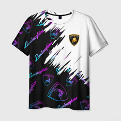 Футболка мужская Lamborghini pattern gradient, цвет: 3D-принт