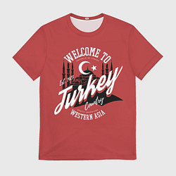 Футболка мужская Турция - Turkey, цвет: 3D-принт