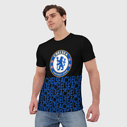 Футболка мужская Chelsea челси паттерн, цвет: 3D-принт — фото 2