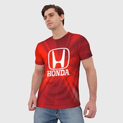 Футболка мужская Хонда HONDA, цвет: 3D-принт — фото 2