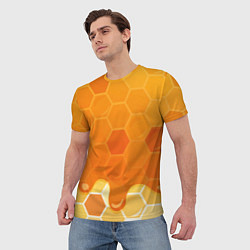 Футболка мужская Мёд от пчёл, цвет: 3D-принт — фото 2
