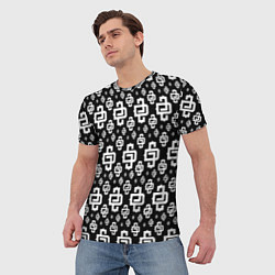 Футболка мужская Black Pattern Dope Camo Dope Street Market, цвет: 3D-принт — фото 2
