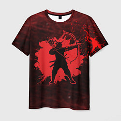 Футболка мужская Лучник Самурай Кровавый Bloody Samurai, цвет: 3D-принт