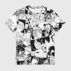Футболка мужская Bungo Stray Dogs pattern, цвет: 3D-принт
