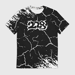 Футболка мужская 228 rap трещины, цвет: 3D-принт