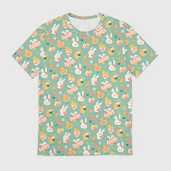 Футболка мужская ПАСХАЛЬНЫЙ КРОЛИК, цвет: 3D-принт