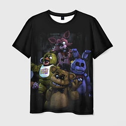 Футболка мужская Five Nights at Freddys - FNAF персонажи игры, цвет: 3D-принт