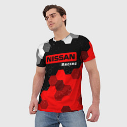 Футболка мужская НИССАН Racing Графика, цвет: 3D-принт — фото 2