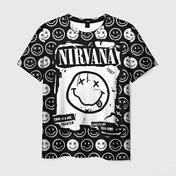 Футболка мужская NIRVANA символика, цвет: 3D-принт