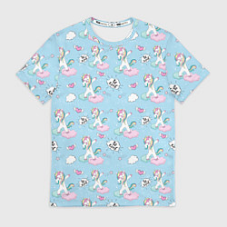 Футболка мужская Dab Единороги, цвет: 3D-принт