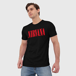 Футболка мужская Nirvana in Red, цвет: 3D-принт — фото 2
