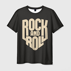 Футболка мужская ROCK AND ROLL Рокер, цвет: 3D-принт