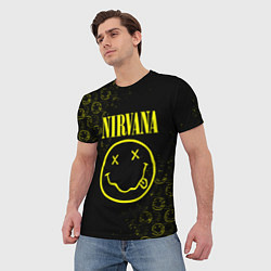 Футболка мужская NIRVANA логотипы, цвет: 3D-принт — фото 2