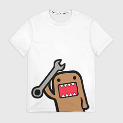 Футболка мужская Domo-Kun с инструментом, цвет: 3D-принт