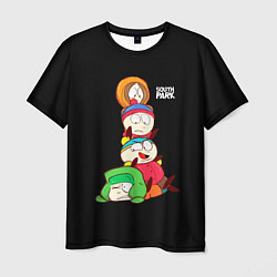 Футболка мужская Южный парк персонажи - South Park, цвет: 3D-принт