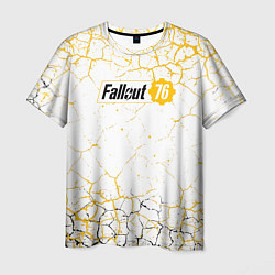 Футболка мужская Fallout 76 Жёлтая выжженная пустошь, цвет: 3D-принт