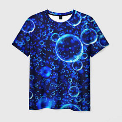 Футболка мужская Пузыри воздуха в воде Pattern, цвет: 3D-принт