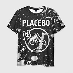 Футболка мужская Placebo - КОТ - Брызги, цвет: 3D-принт