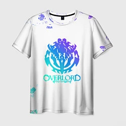 Футболка мужская Overlord неоновый логотип, цвет: 3D-принт