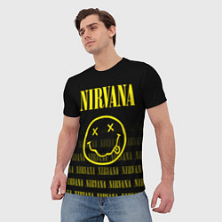 Футболка мужская Smile Nirvana, цвет: 3D-принт — фото 2