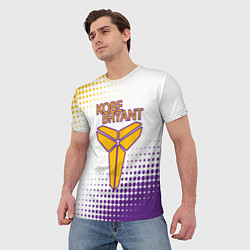 Футболка мужская Коби Брайант Lakers Абстракция, цвет: 3D-принт — фото 2