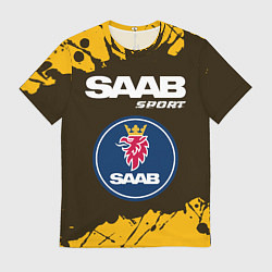Футболка мужская СААБ Sport - Краска, цвет: 3D-принт