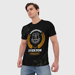Футболка мужская Лого Everton и надпись Legendary Football Club на, цвет: 3D-принт — фото 2