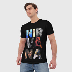 Футболка мужская Nirvana Альбомы, цвет: 3D-принт — фото 2