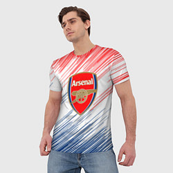 Футболка мужская Арсенал arsenal logo, цвет: 3D-принт — фото 2