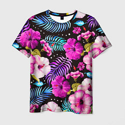 Футболка мужская Floral pattern Summer night Fashion trend, цвет: 3D-принт