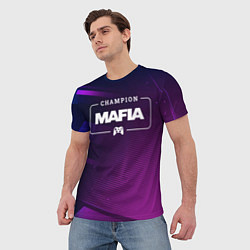 Футболка мужская Mafia Gaming Champion: рамка с лого и джойстиком н, цвет: 3D-принт — фото 2