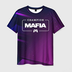 Футболка мужская Mafia Gaming Champion: рамка с лого и джойстиком н, цвет: 3D-принт