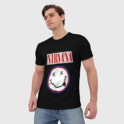 Футболка мужская Nirvana гранж, цвет: 3D-принт — фото 2