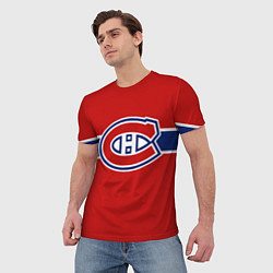 Футболка мужская Монреаль Канадиенс Форма, цвет: 3D-принт — фото 2