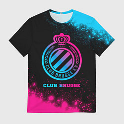 Футболка мужская Club Brugge Neon Gradient, цвет: 3D-принт