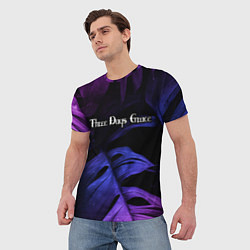 Футболка мужская Three Days Grace Neon Monstera, цвет: 3D-принт — фото 2