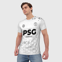 Футболка мужская PSG Champions Униформа, цвет: 3D-принт — фото 2