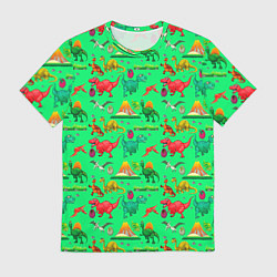 Футболка мужская DINOSAURS OF THE JURASSIC PERIOD, цвет: 3D-принт