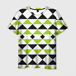 Футболка мужская Geometric shapes triangles треугольники, цвет: 3D-принт