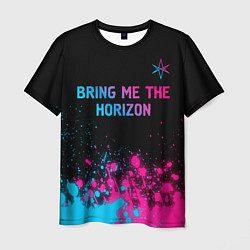 Футболка мужская Bring Me the Horizon Neon Gradient, цвет: 3D-принт